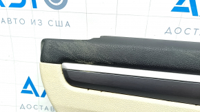 Door trim card rear left VW Passat b8 16-19 USA beige with beige insert leather, armrest leather, molding graphite, for cleaning