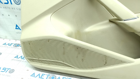 Door trim card front right VW Passat b8 16-19 USA beige with beige insert leather, armrest leather, molding graphite, scratches, for cleaning