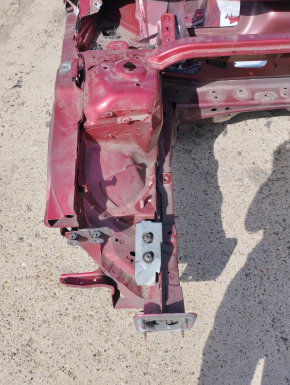 Front right quarter Ford Fusion mk5 13-20 plug-in on the body, red