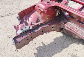 Front right quarter Ford Fusion mk5 13-20 plug-in on the body, red
