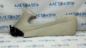 Left side center console trim Lincoln MKC 15 - beige leather, missing trim, chemically treated