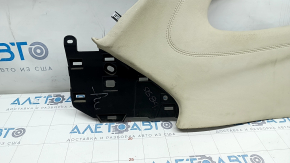 Left side center console trim Lincoln MKC 15 - beige leather, missing trim, chemically treated