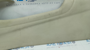 Left side center console trim Lincoln MKC 15 - beige leather, missing trim, chemically treated