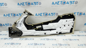 Center console trim side right Lincoln MKC 15 - beige leather, missing trim, chemically treated, broken crepe