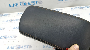 Armrest Jeep Compass 17 - leather, black, brown and white stitching, chemically treated