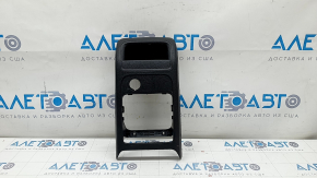 Rear center console trim VW Jetta 11-18 USA black, under cigarette lighter, scratches