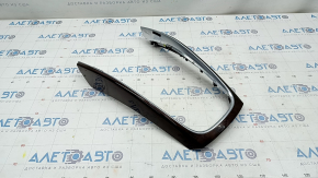 Audi Q5 8R 09-17 center console trim wood grain, scratches