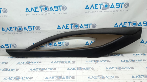 Center console trim side left Lincoln MKZ 13-16 leather black + brown, scratches