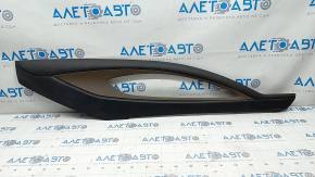Center console trim side right Lincoln MKZ 13-16 leather black + brown, scratches