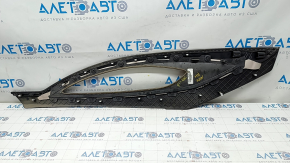 Center console trim side right Lincoln MKZ 13-16 leather black + brown, scratches