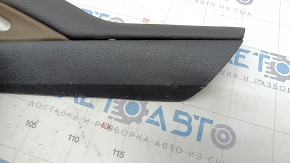Center console trim side right Lincoln MKZ 13-16 leather black + brown, scratches