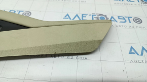 Center console trim side right Lincoln MKZ 13-16 leather beige + dark gray, under chemical, scratches