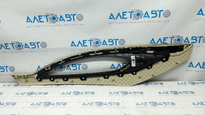 Center console trim side right Lincoln MKZ 13-16 leather beige + dark gray, under chemical, scratches