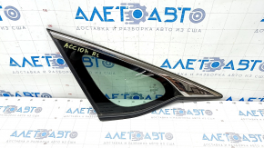 Rear left fixed glass window for Honda Accord 18-22 chrome