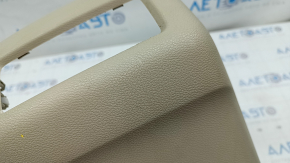 Rear center console trim Honda Accord 13-17 beige, under deflector, scratches