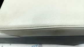Console central armrest Honda Accord 18-22 gray leather, without air duct, scratches, for cleaning