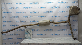 Exhaust pipe with rear barrel Honda CRV 17-19 1.5 AWD without chrome tip, corrosion