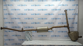 Exhaust pipe with rear barrel Honda CRV 17-19 1.5 AWD without chrome tip, corrosion