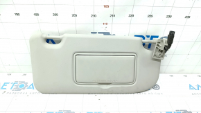 Right visor Nissan Rogue Sport 17-19 without sunroof with backlight, gray, without hook, for cleaning