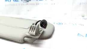 Left visor Nissan Rogue Sport 17-19 without sunroof with backlight, gray, without hook, needs cleaning, tears