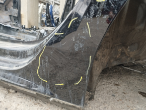 Quarter wing rear left VW Passat b8 16-19 USA on the body, black, bumps, dented