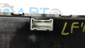 Hyundai Sonata 15-17 clock panel with radio control, scratches, chrome peeling