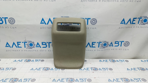 Rear center console trim Honda Accord 13-17 beige, under deflector, scratches