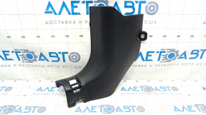 Front pillar trim lower left Nissan Rogue Sport 17-19 black, scratches