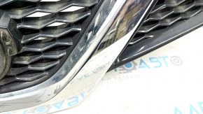 Grill grill Nissan Rogue Sport 17-19 without emblem, without camera, sand