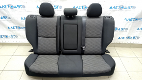 Rear row of seats 2nd row Nissan Rogue Sport 17-19 black cloth with gray insert, tear