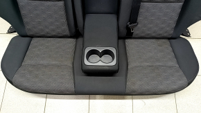 Rear row of seats 2nd row Nissan Rogue Sport 17-19 black cloth with gray insert, tear