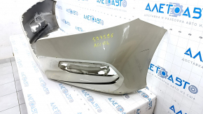 Bare front bumper Honda Accord 18-20 without parking sensors, beige YR-591P, scratches, pressed, broken fasteners