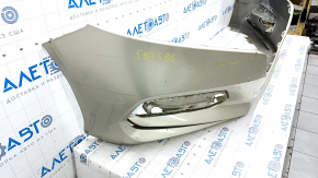 Bare front bumper Honda Accord 18-20 without parking sensors, beige YR-591P, scratches, pressed, broken fasteners
