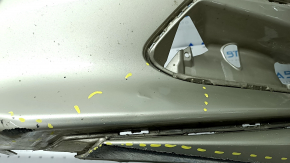 Bare front bumper Honda Accord 18-20 without parking sensors, beige YR-591P, scratches, pressed, broken fasteners