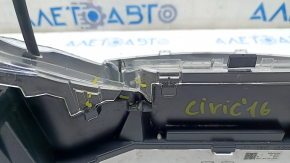 Instrument cluster Honda Civic X FC 16-17 crack, missing glass fragment