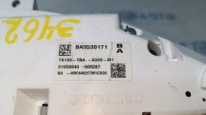 Instrument cluster Honda Civic X FC 16-17 crack, missing glass fragment