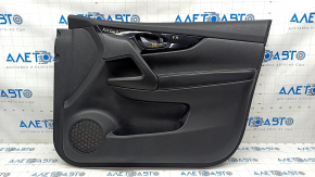 Door trim card front right Nissan Rogue Sport 17-19 black, insert black gloss