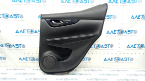Door trim card rear right Nissan Rogue Sport 17-19 black, insert black gloss, scratches