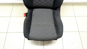 Driver's seat Nissan Rogue Sport 17-19 without airbag, electric, cloth, black with gray insert