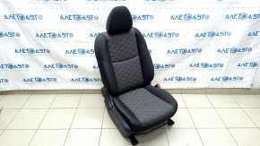 Passenger seat Nissan Rogue Sport 17- without airbag, mechanical, cloth, black with gray insert