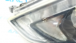 Headlight assembly front left Nissan Rogue Sport 17-19 halogen, with fasteners, sand