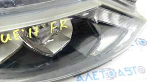 Headlight assembly front right Nissan Rogue Sport 17-19 halogen, with fasteners, sand