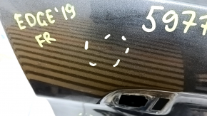 Door bare front right Ford Edge 15- graphite J7, dents, bumps