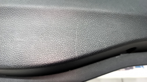 Door trim card rear right Ford Edge 19-23 black Titanium, insert and armrest black leather, white stitching, scratches