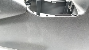 Console center armrest and cup holders Nissan Rogue Sport 17- leather black, scratches