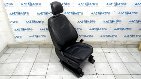 Passenger seat Ford Edge 15- with airbag, electric, heated, ventilated, leather black, Titanium, cracks, missing plug