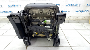 Passenger seat Ford Edge 15- with airbag, electric, heated, ventilated, leather black, Titanium, cracks, missing plug