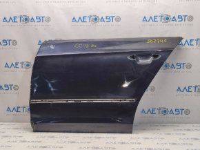 Bare rear left door VW CC 08-17 black LC9X, painted 0.3, dented corner