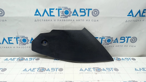 Center console trim side left Nissan Sentra 13-19 front, black, scratches