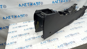 Central console Nissan Sentra 17-19 bare, black, scratches